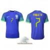 Officiële Voetbalshirt Brazilië Lucas Paqueta 7 Uit WK 2022 - Heren